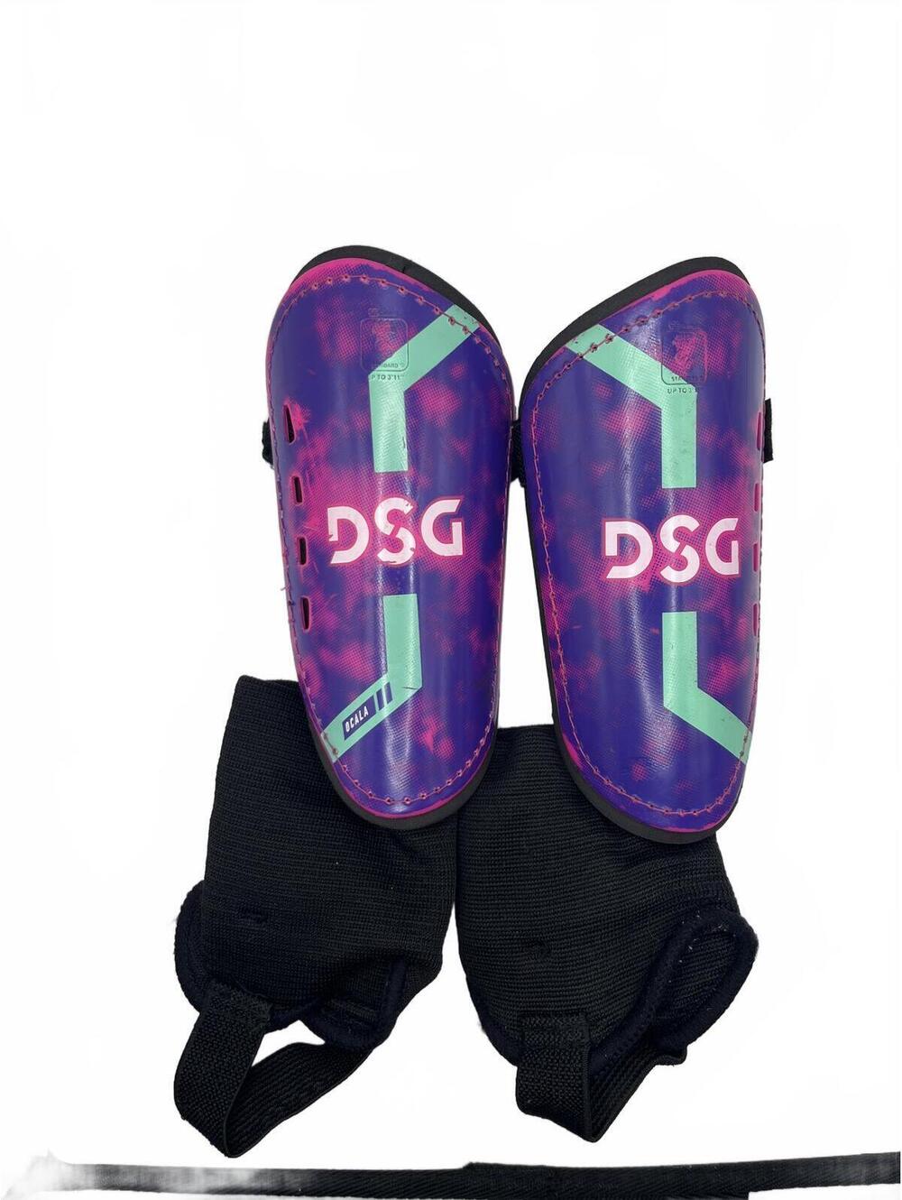 Medium Youth Soccer Shin Guards with Ankle Protection by DSG
